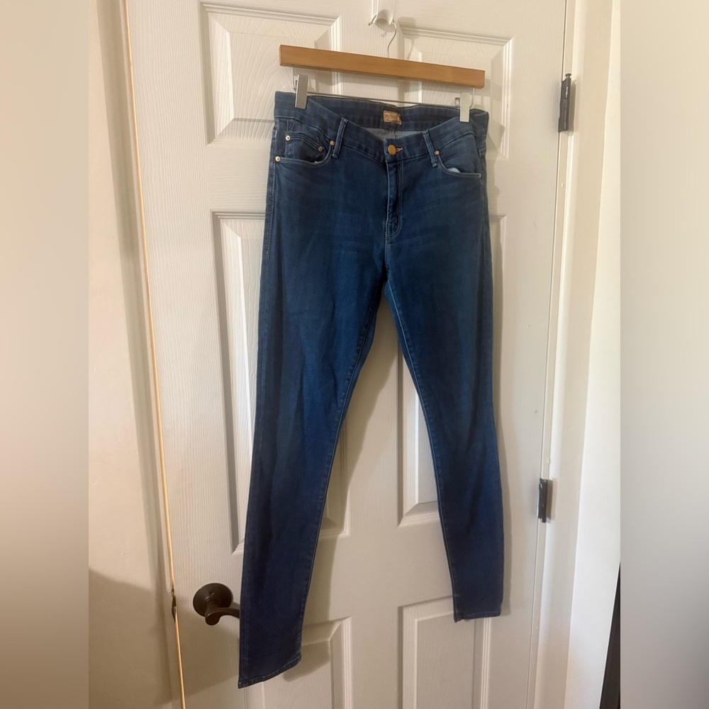 MOTHER The Looker Sea of Secrets skinny jeans size 31